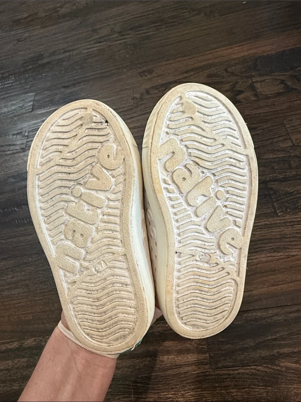 Native Kids Water-Friendly Slip-On Shoes in White